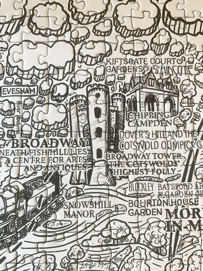 Cotswolds Jigsaw Puzzle - 1000 Pieces Zoom 4