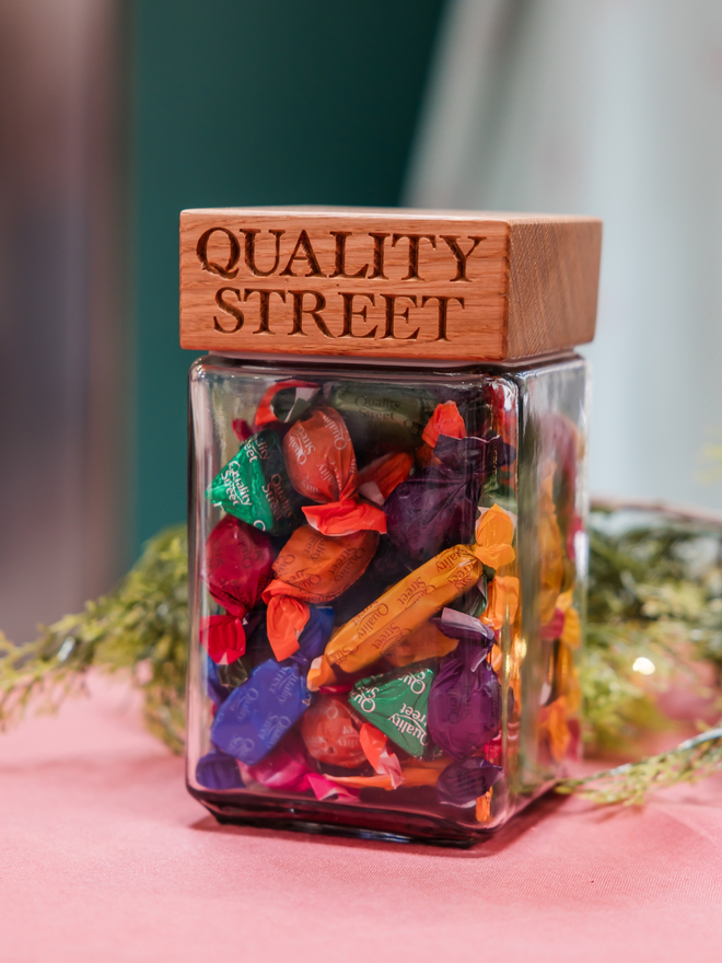 Quality street jar