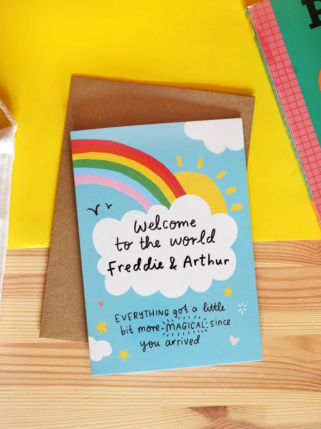 Personalised New Baby Card