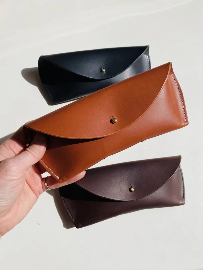 leather glasses case