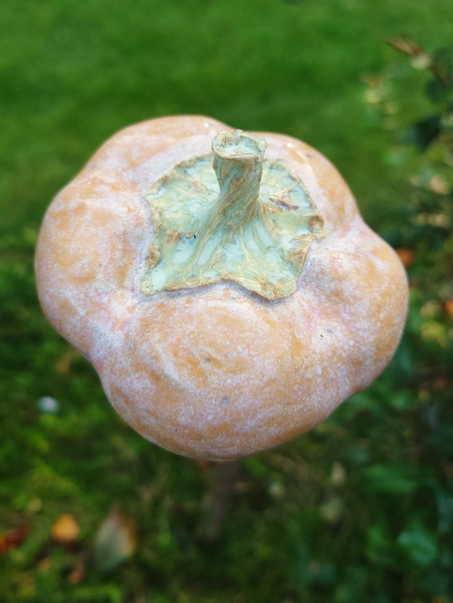 Pumpkin cane topper home decor