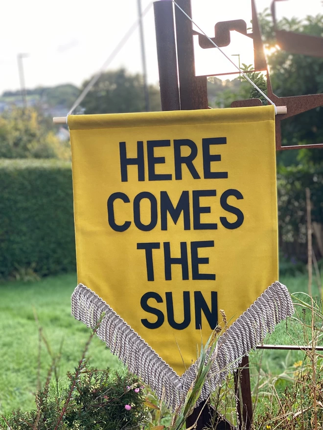 here comes the sun wall hanging