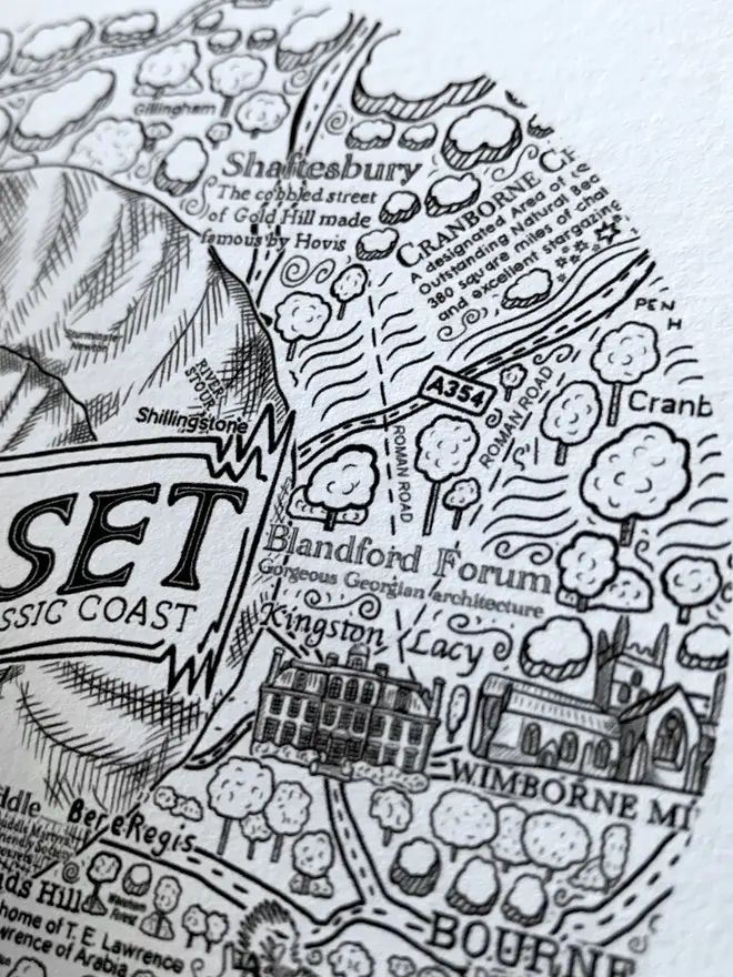Dorset greetings card
