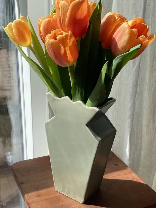 Wavy Top Vase