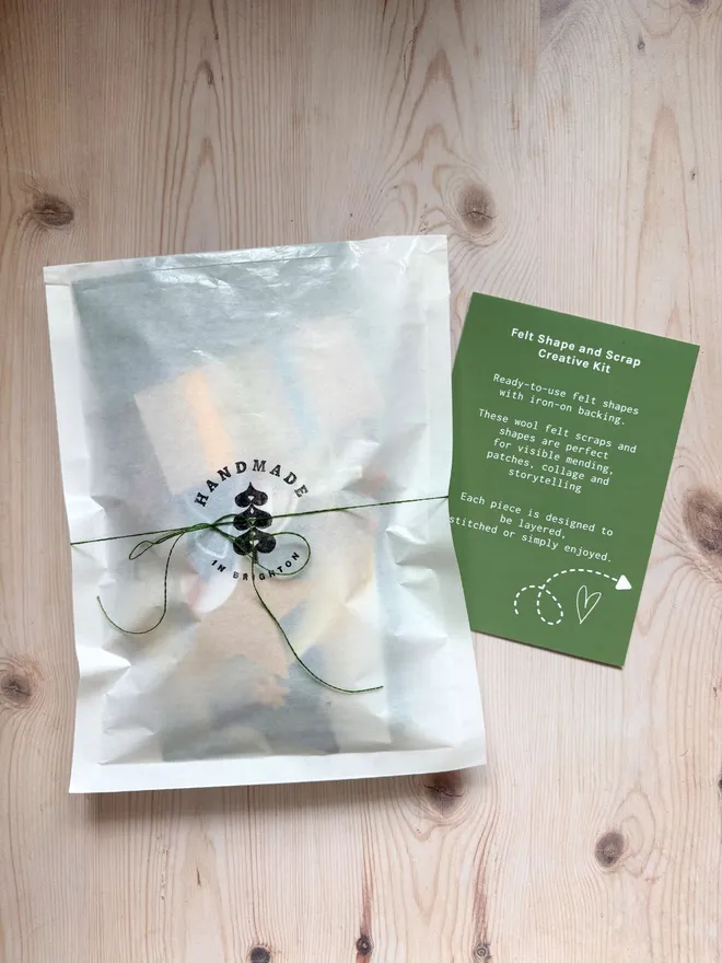 packaging for the adventure felt shape kit