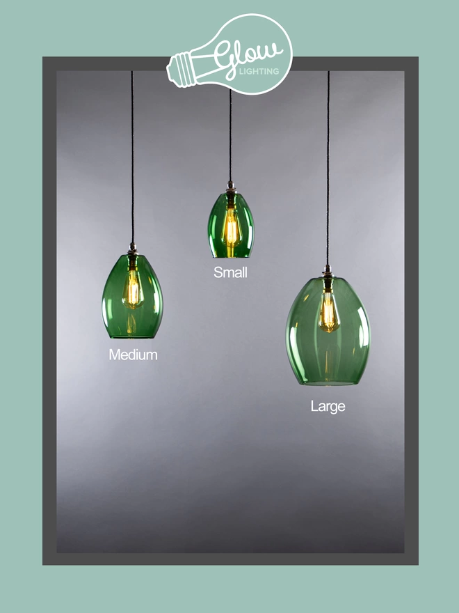 Green Bertie Pendant Light Family Photo