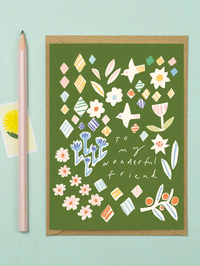 'To My Wonderful Friend' Greeting Card