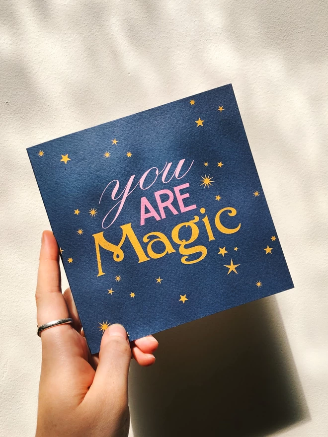 'You Are Magic' Charity Greeting Card by Flora Fricker