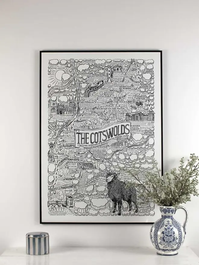 Cotswolds Poster Wall Art Print A1