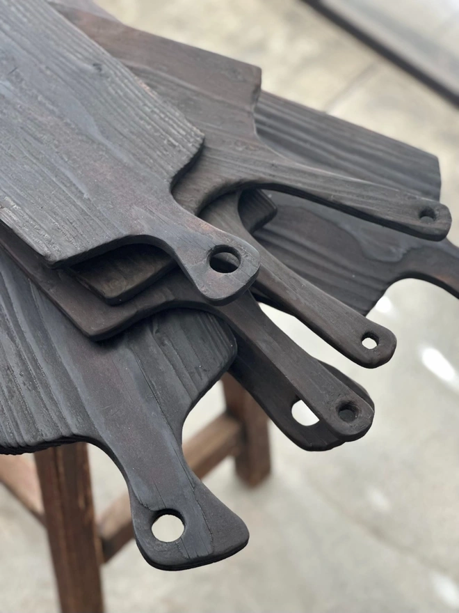 Different shapes and size boards