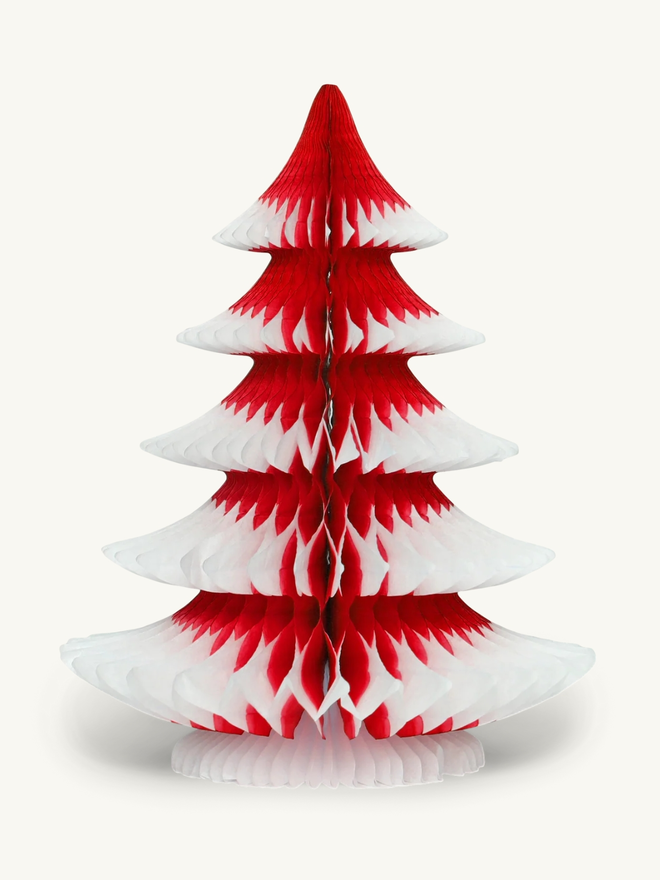 Crepe paper Christmas tree decoration