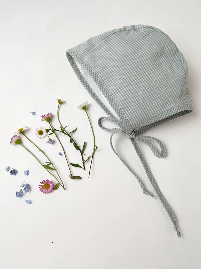 Baby Bonnet with flowers
