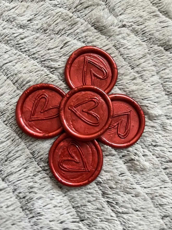 Heart Wax Seals 