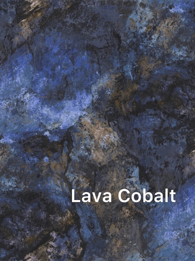 Lava Cobalt Velvet Fabric