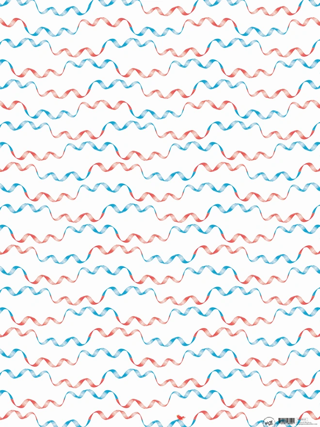 Retro Ribbon Wrapping Paper