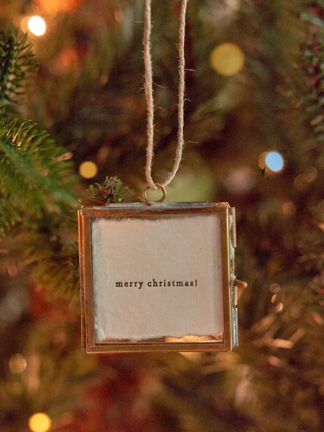 Merry Christmas hanging frame