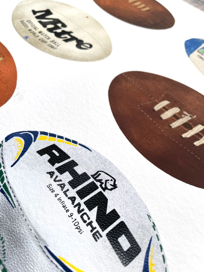 Rugby-Limited Edition Giclee Print