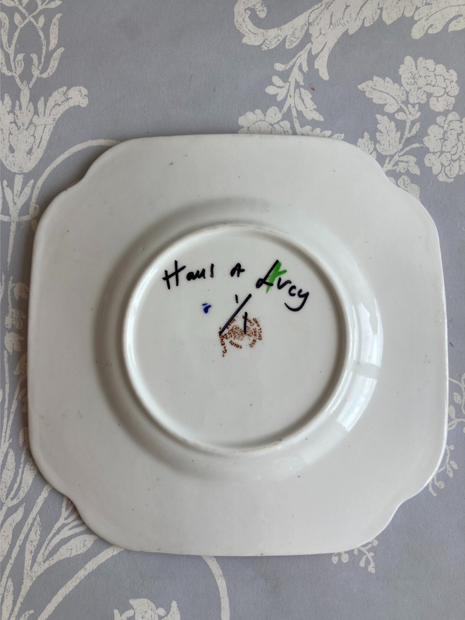 Hand printed Vintage Burger King China Plate