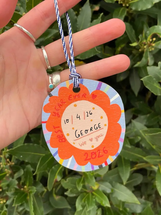 2026 ornament to mark the year George joined the gang!