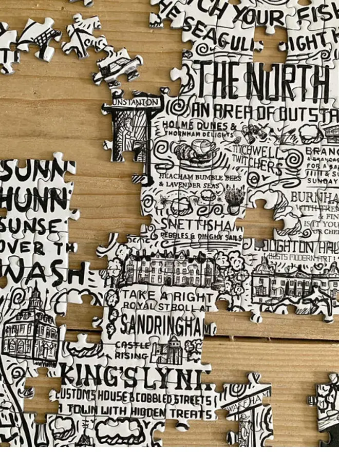 Norfolk Jigsaw Puzzle - 1000 Pieces Process 3
