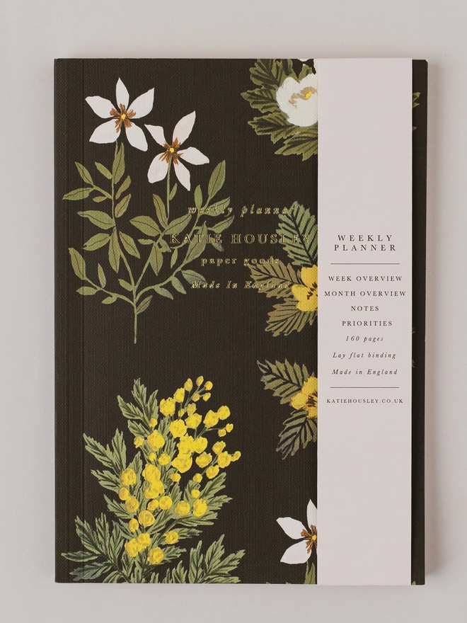 vintage floral planner
