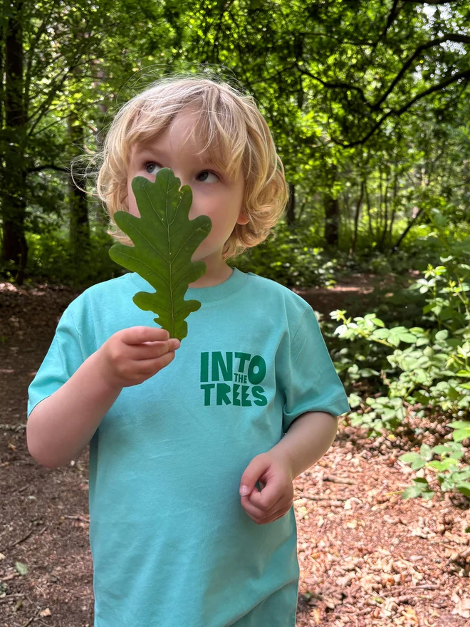 Into The Trees Kids T-shirt by hello DODO