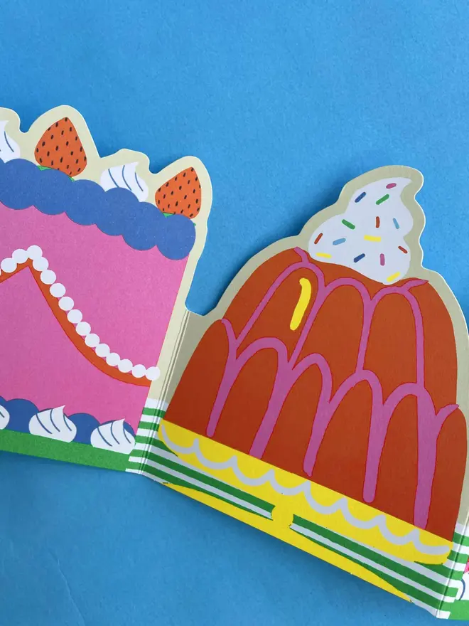 Cake And Jelly Concertina Card