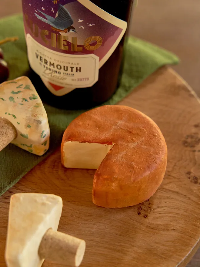 Cheese ceramic paperweight