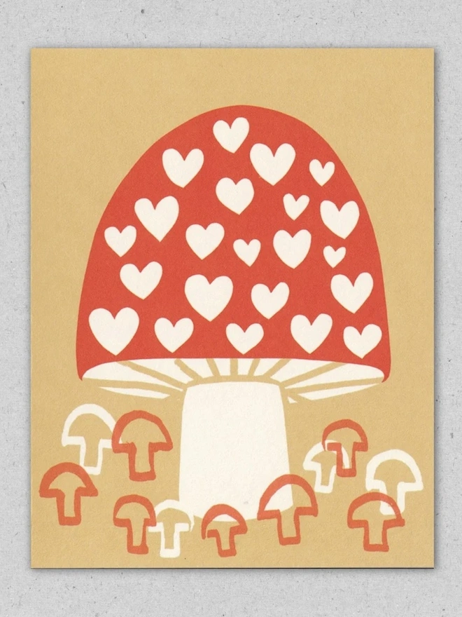 Toadstool Love Card