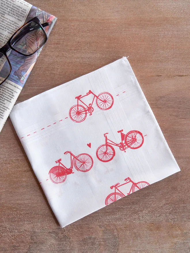 Bicycle Love Handkerchief 