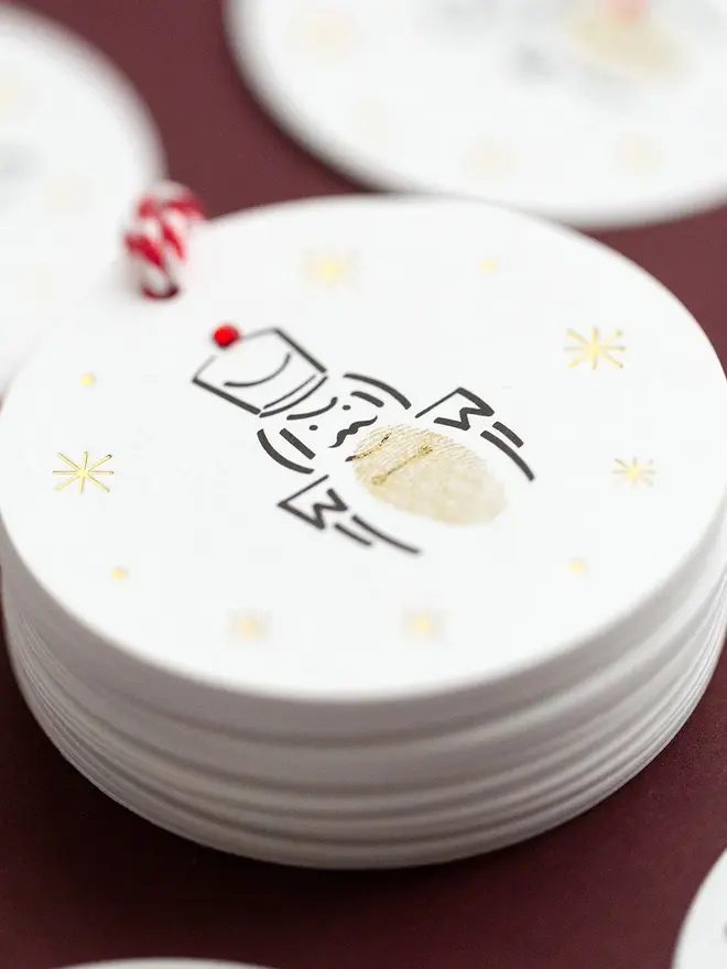 mini christmas gift tag making kit
