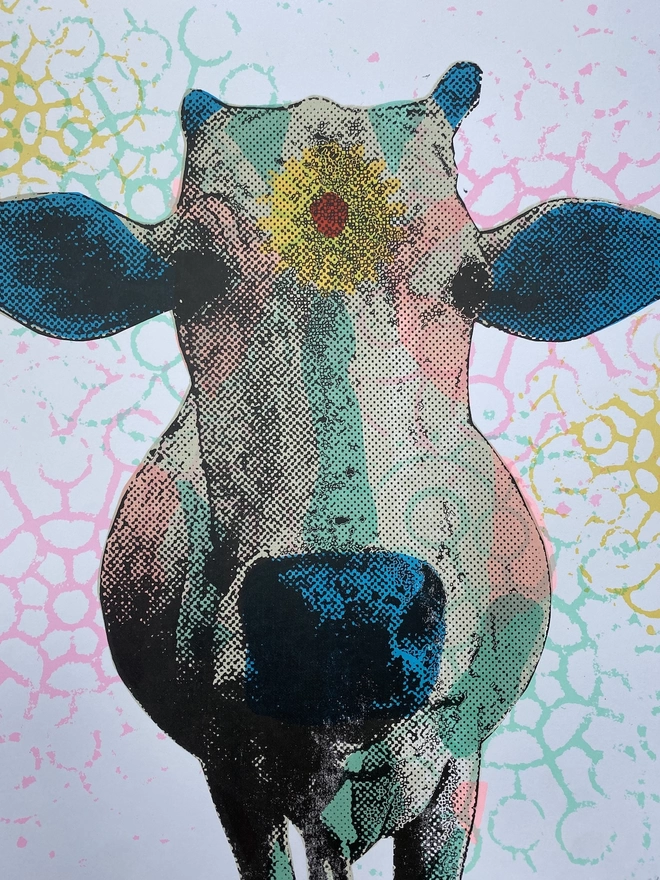 Holy Cow Popart screen print