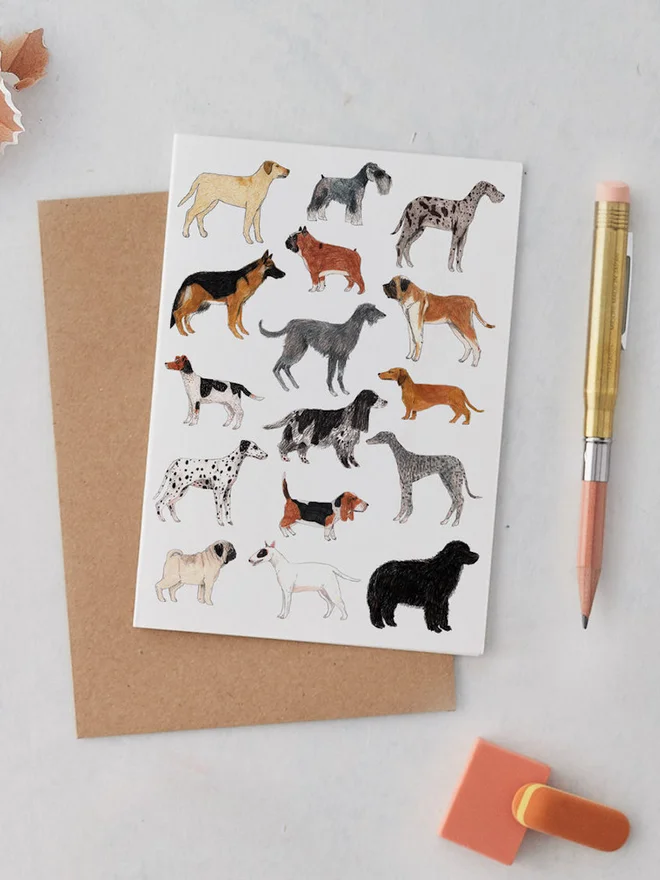 Dogs Greeting Card