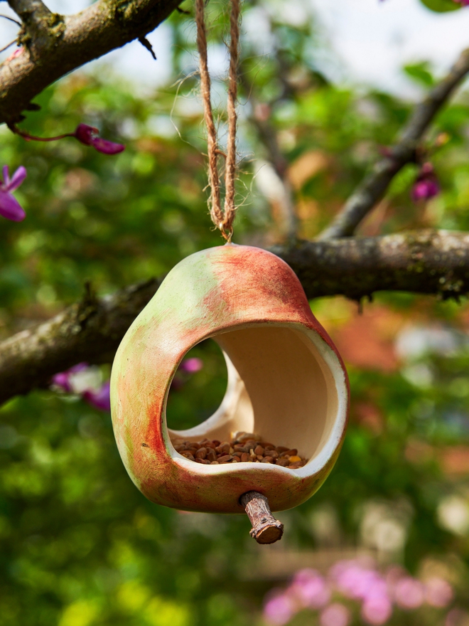 Pear Bird Feeder Pod