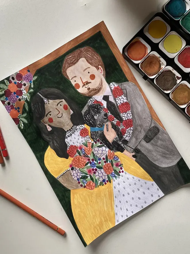 personalised family portrait