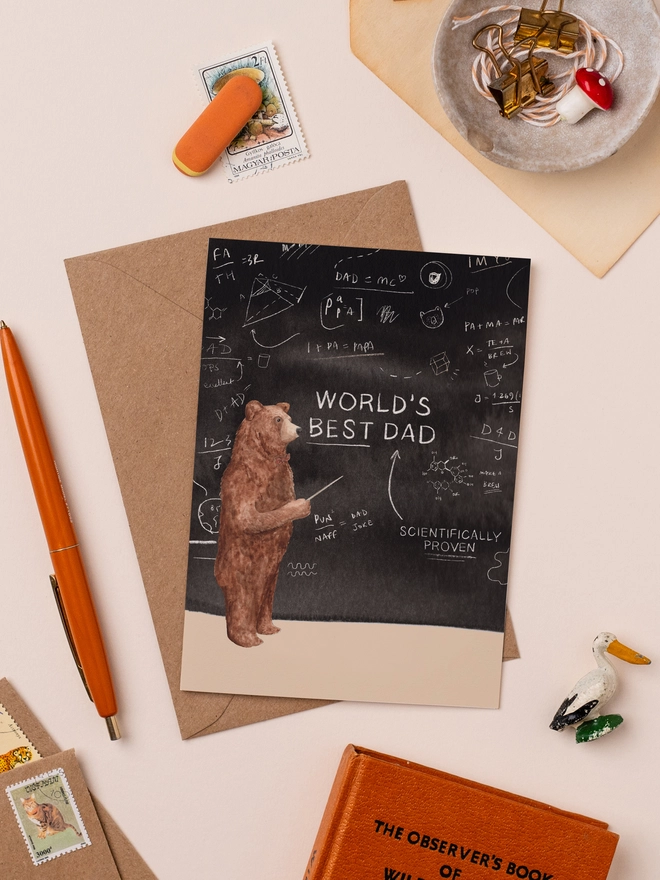 World's best dad card