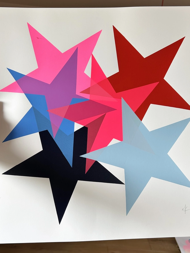 Star, Screen Print, Hannah carvell