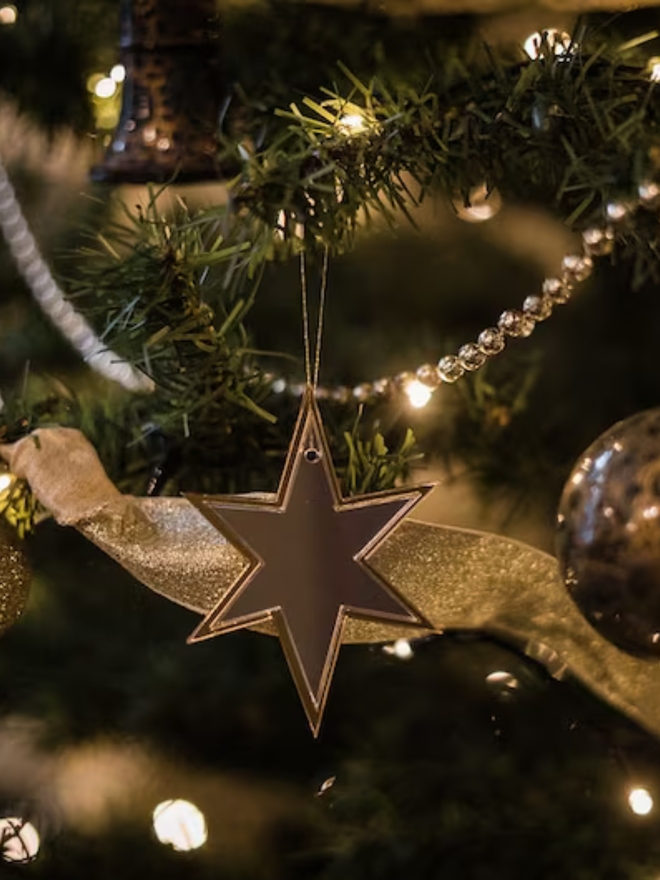 Star Christmas tree decorations