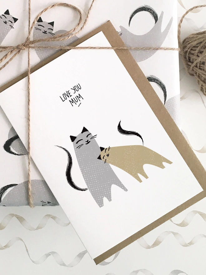 Mother's Day Card And Matching Wrap