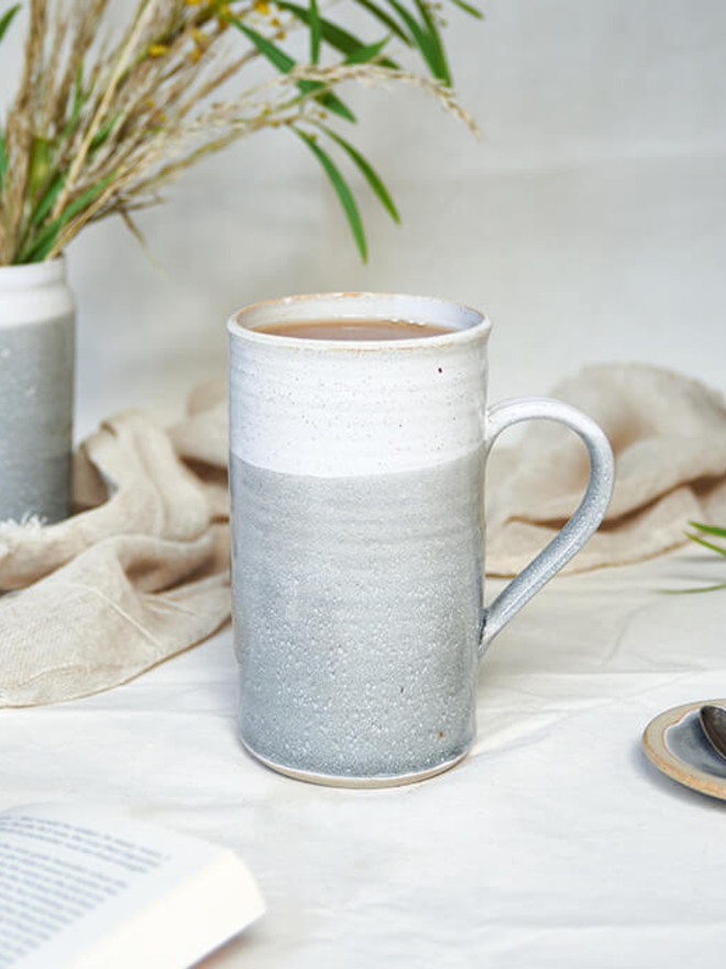 Grey Ceramic Pint Mug