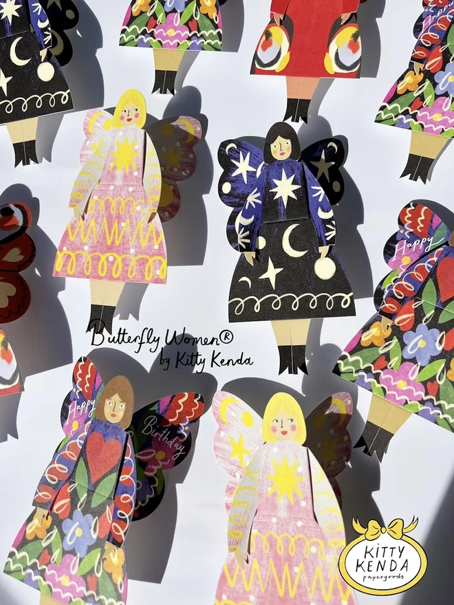 Butterfly Woman 3D Pop Out Card
