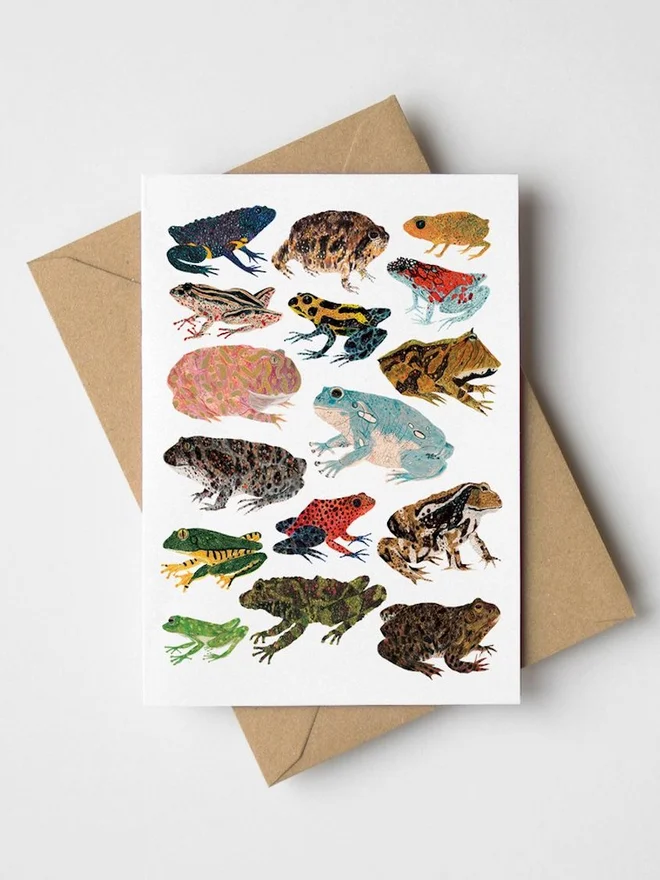 Frogs and Toads Greeting Card