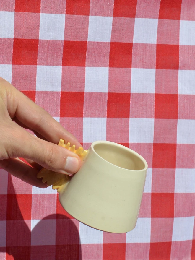 Farfalle pasta espresso cup