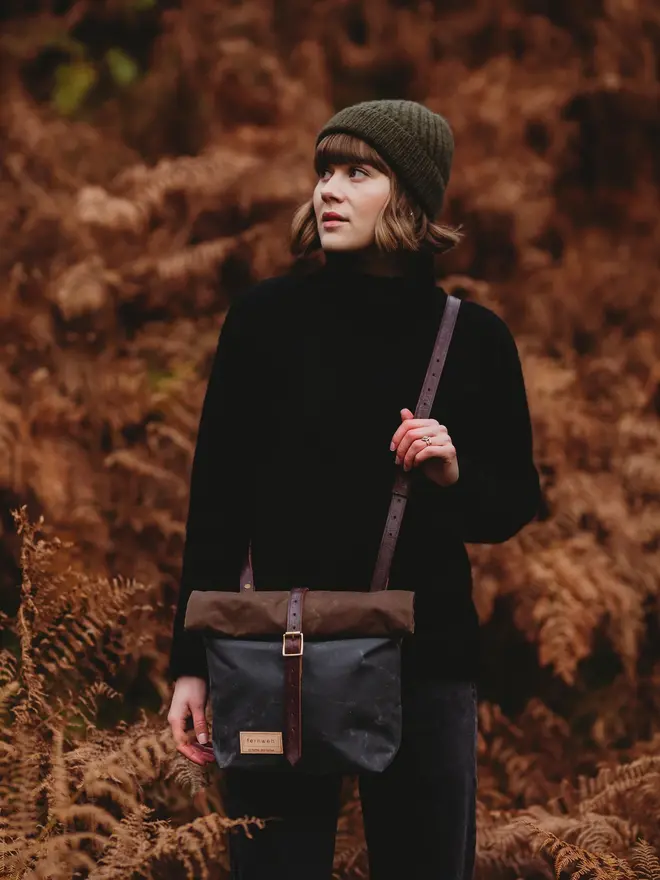 mini rolltop crossbody bag
