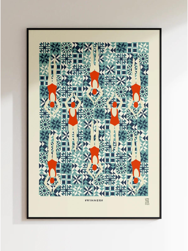 swimmers Giclee print