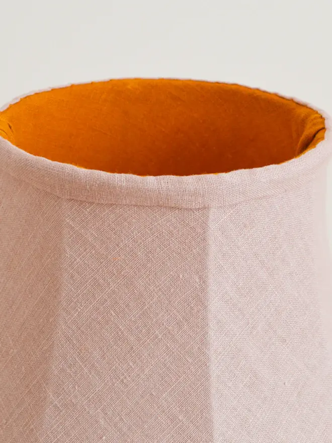 Pink & Mustard Empire Soft Lampshade interior