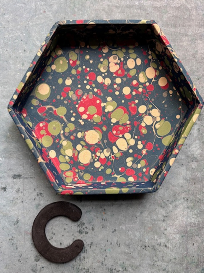 Hexagonal Small Trinket Tray. Type C trinket tray.