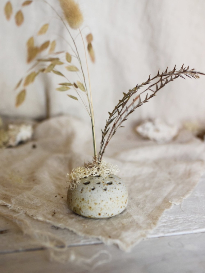 mini stoneware ikebana