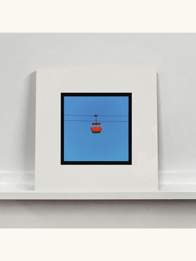 Richard Heeps Cable Car Red Small Mounted Print