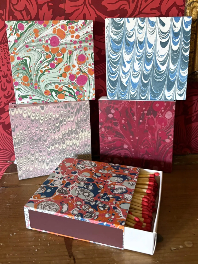 Square Matchbox. A selection of matchboxes available.